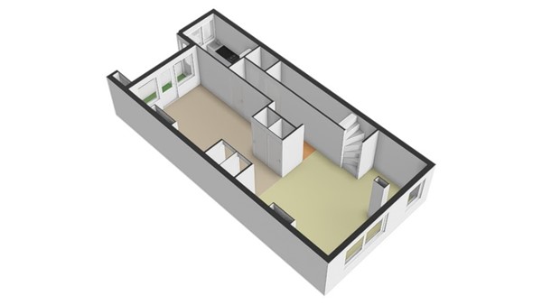 Floorplan - Bergselaan 293C, 3038 CG Rotterdam